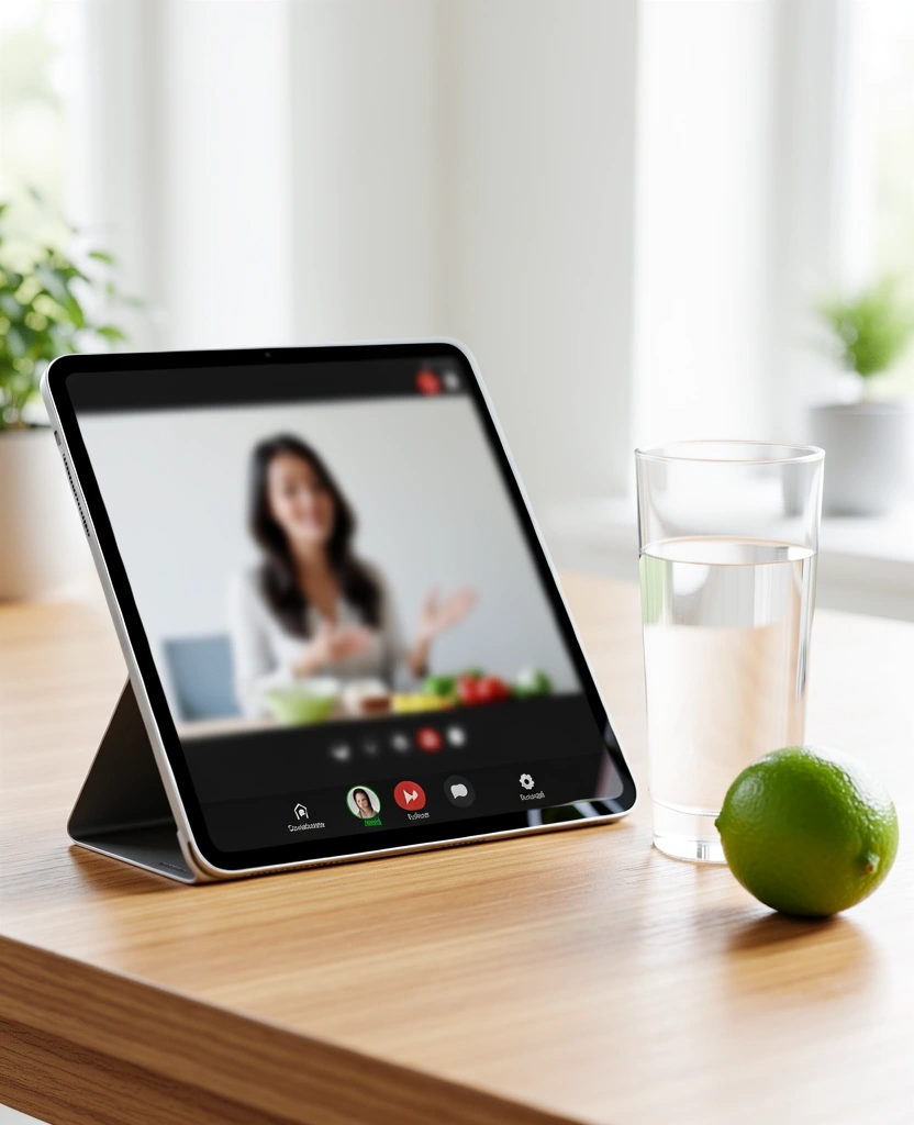 Online-Beratungs-Sitzung Visualisierung